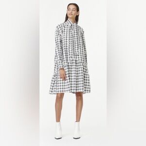 MUNTHE Jamilla Checked Dress - White